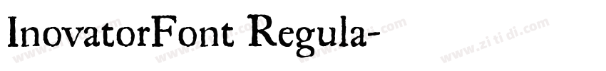 InovatorFont Regula字体转换